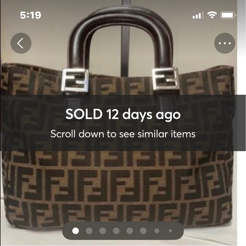 Sold on MERCARi Fendi Zucca printed small handbag